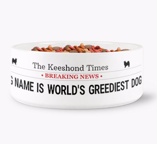 'World's Greediest Dog' - Personalised Bowl for your {breedFullName}